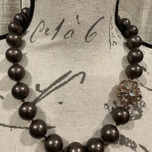 Lia Sophia Bronze Faux Pear Necklace